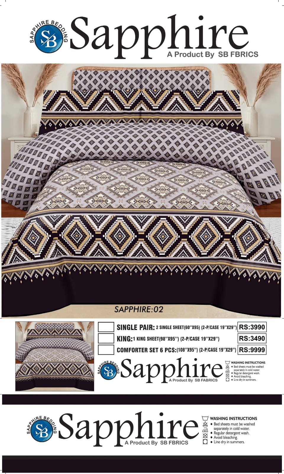 Graceful print Bed sheet