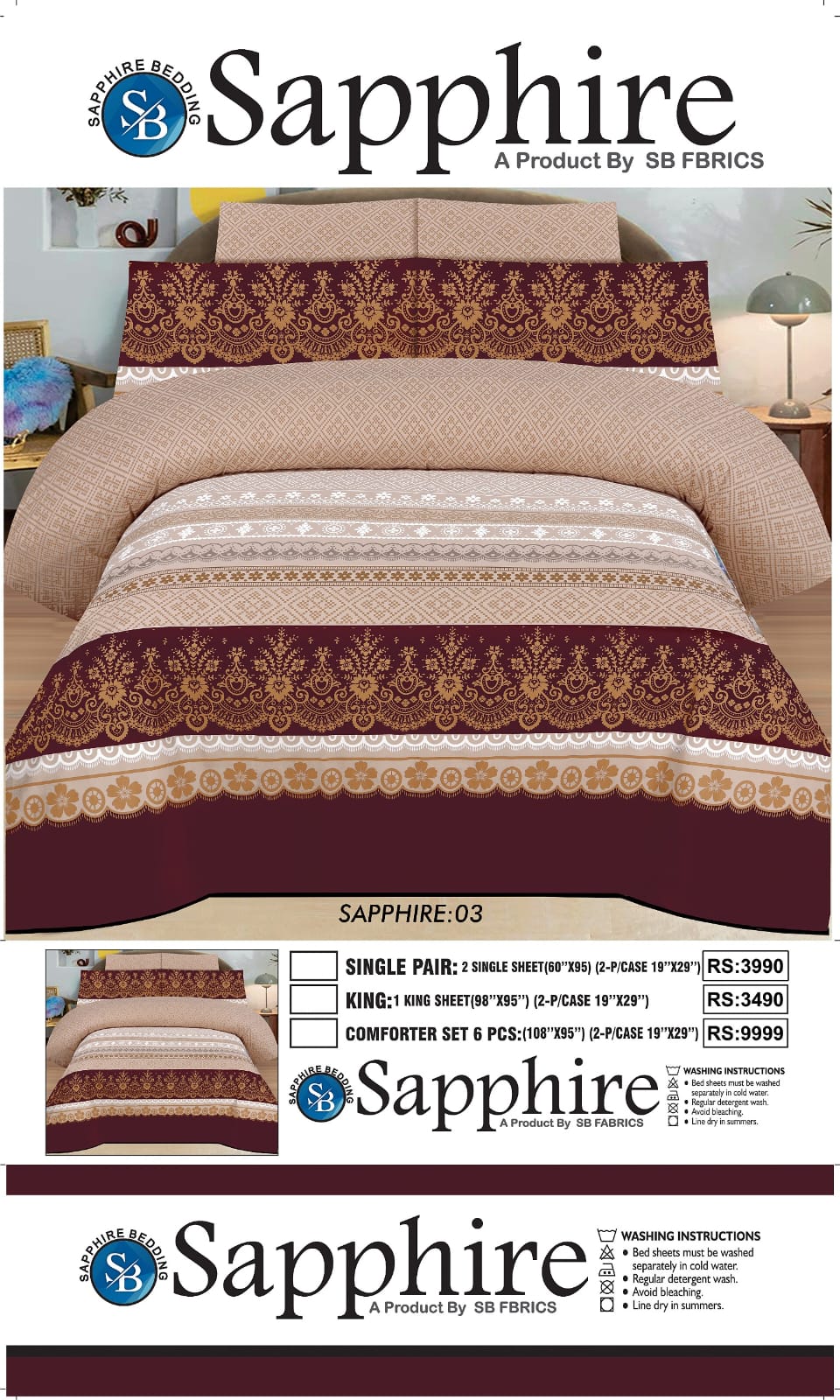 Beautiful bed sheets